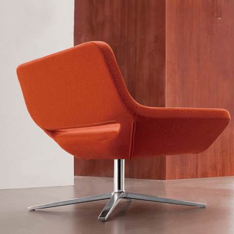 Metropolitan Modern Small Swivel Office Lounge Armchair