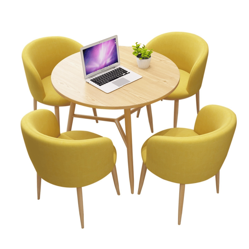 Office Side Table Rounded OT10 Classic Wooden Office Round Coffee Side Table – Gavisco Office ...