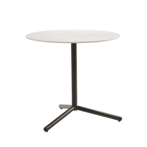 OT04 Minimalist Office Sintered Stone Round Coffee Side Table