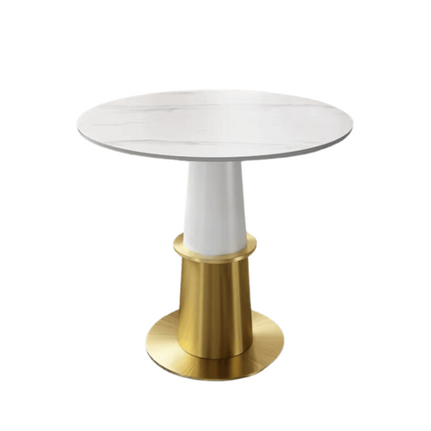 OT06 Luxury Office Sintered Stone Round Coffee Side Table