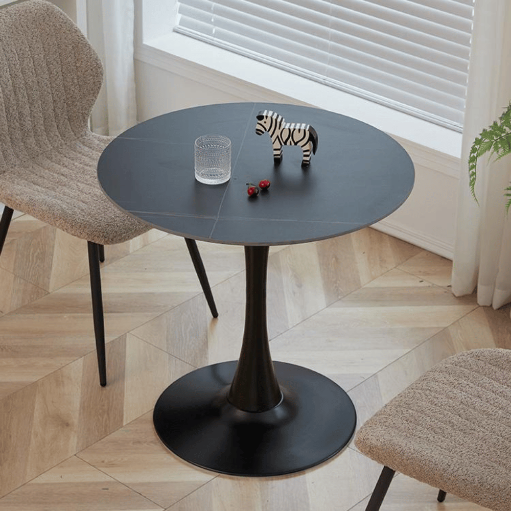 OT08 Disc Base Office Sintered Stone Round Coffee Side Table