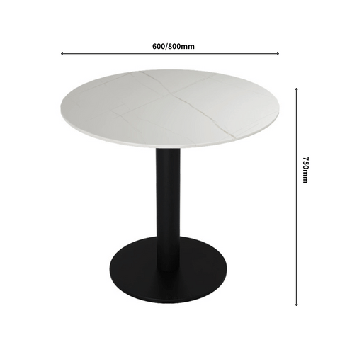 OT09 Disc Base Office Sintered Stone Round Coffee Side Table