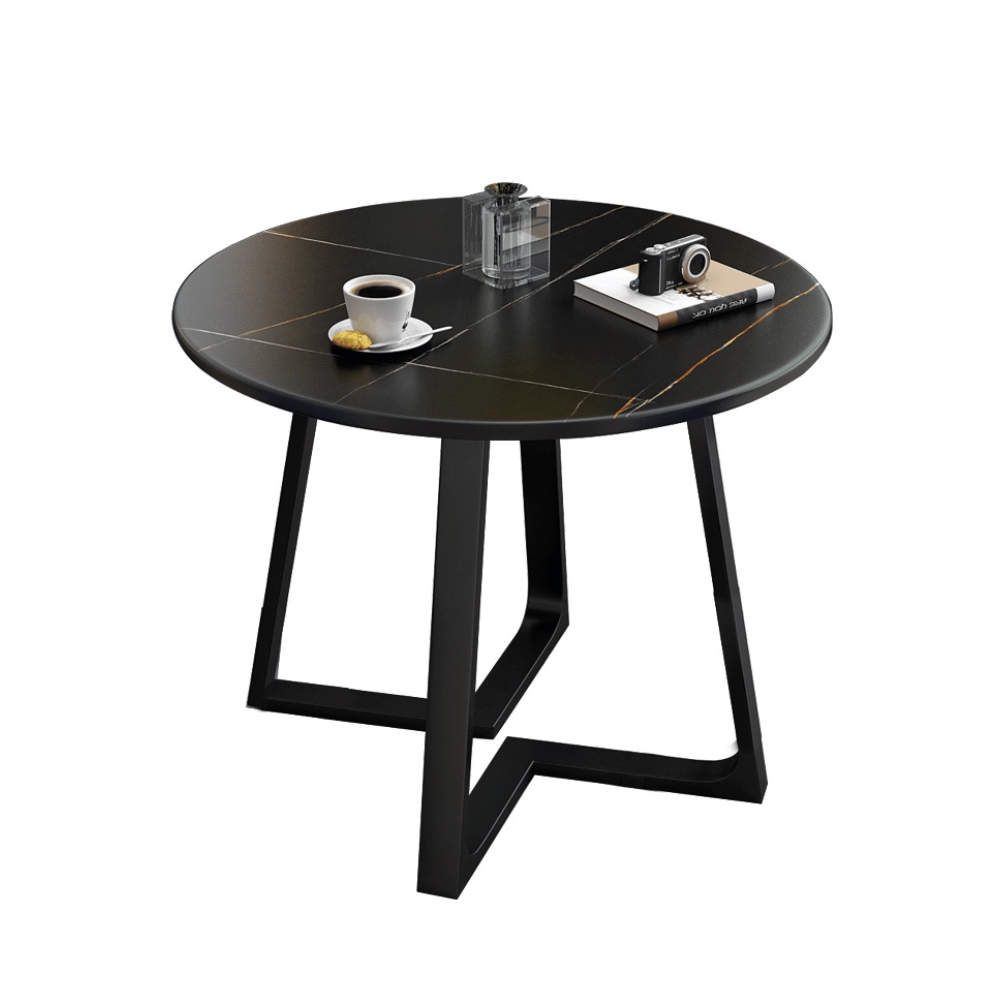 OT11 Modern Office Sintered Stone Round Coffee Side Table