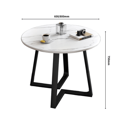 OT11 Modern Office Sintered Stone Round Coffee Side Table