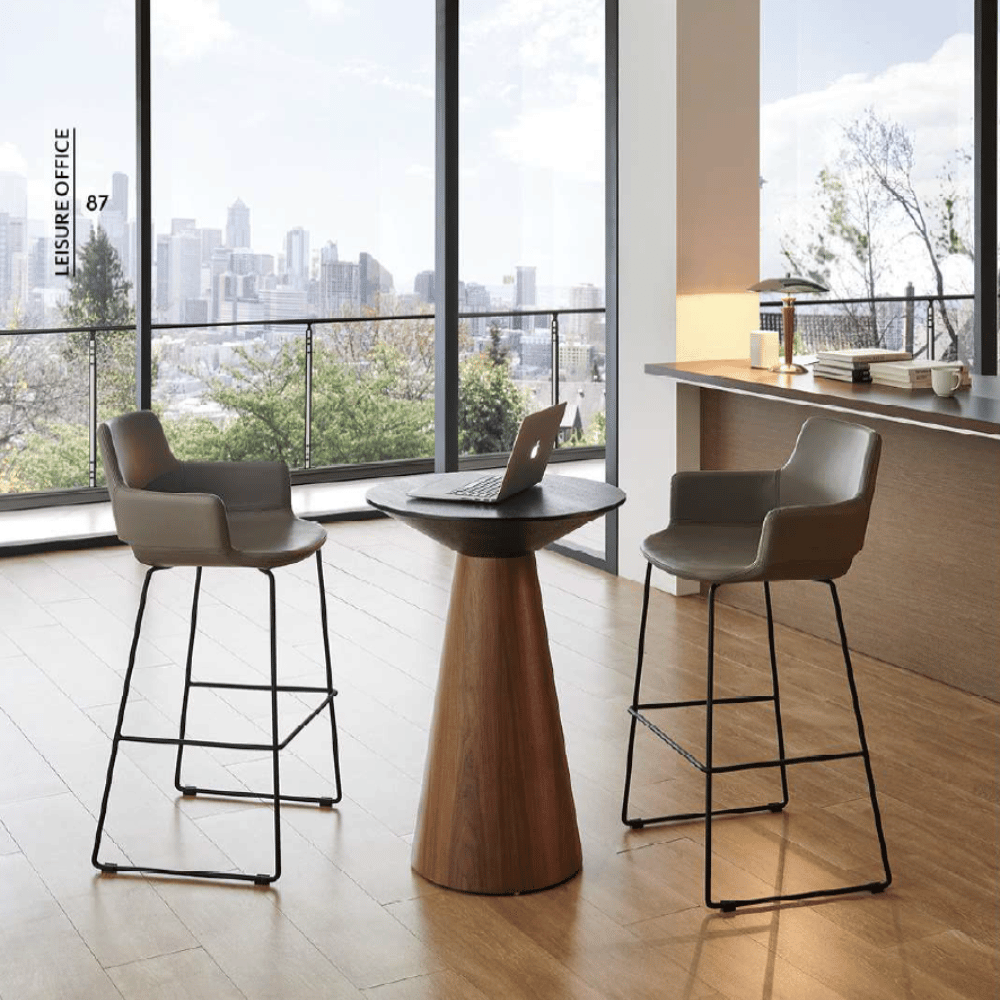 Pok Modern Office Fabric High Bar Stool Chair - Gavisco Office Furniture