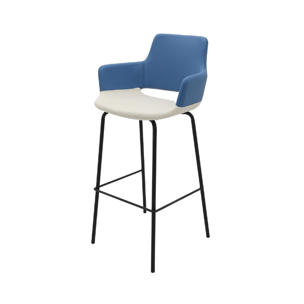 Pok Modern Office Fabric High Bar Stool Chair - Gavisco Office Furniture