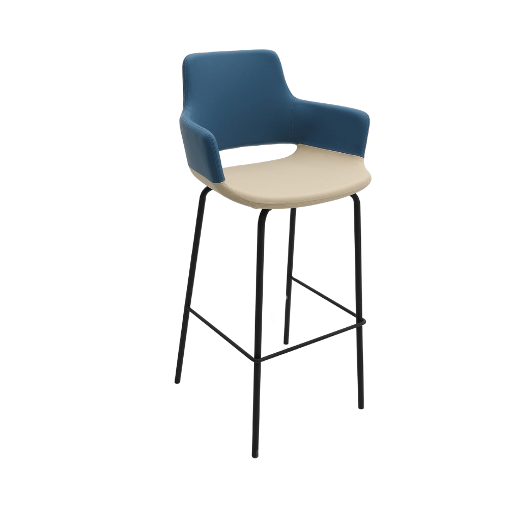 Pok Modern Office Fabric High Bar Stool Chair - Gavisco Office Furniture