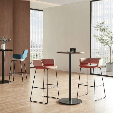 Pok Modern Office Fabric High Bar Stool Chair - Gavisco Office Furniture