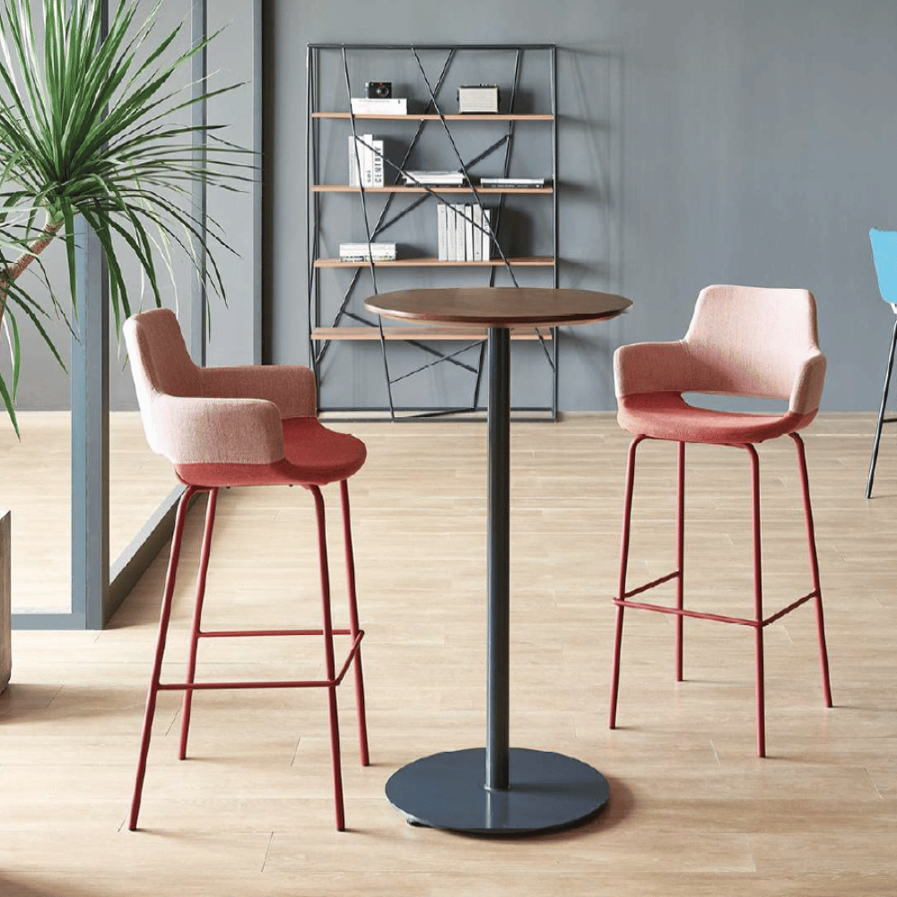 Pok Modern Office Fabric High Bar Stool Chair - Gavisco Office Furniture