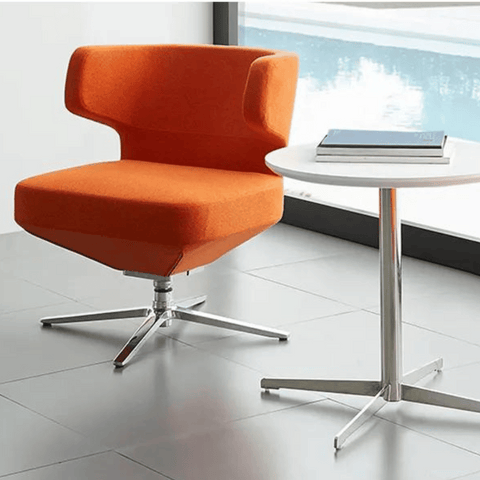 Petit Modern Fabric Office Low Lounge Chair