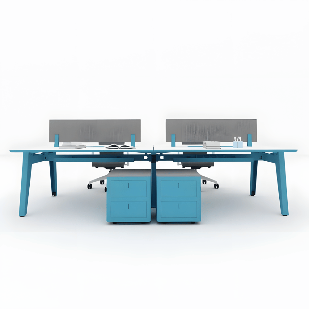 U Metal Frame Modular Office Workstation Desk