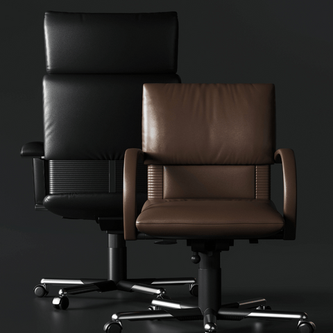 Vintage Classic High Back Genuine Leather Boss Executive Chair