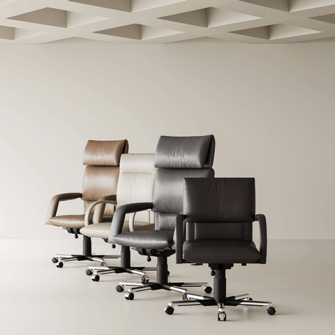 Vintage Classic High Back Genuine Leather Boss Executive Chair