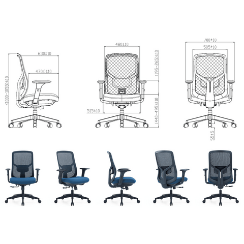 YNG-M Mid Back Ergonomic Office Chair
