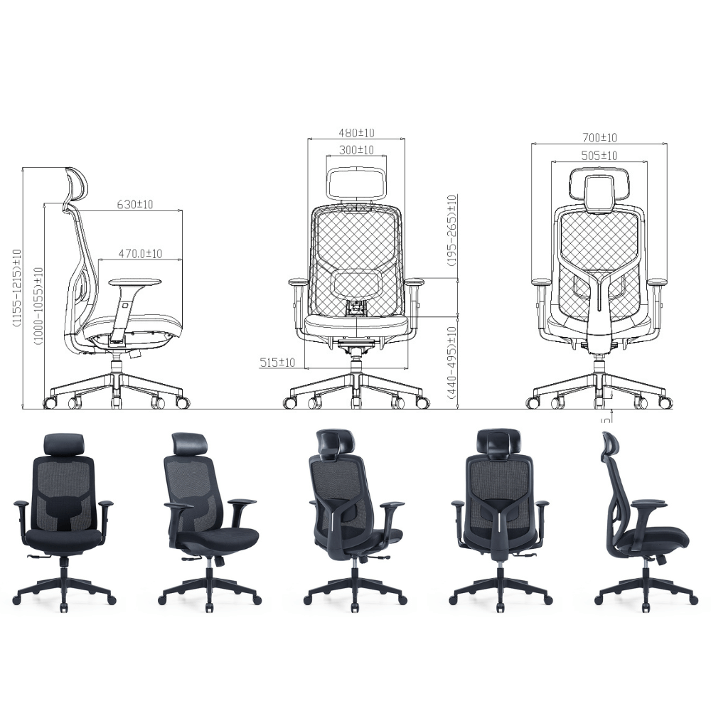 YNG High Back Ergonomic Office Chair
