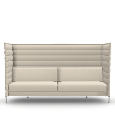 Alcove Three Seater Acoustic Privacy Lounge High Back Fabric Sofa Booth