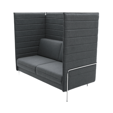 Alcove Two Seater Acoustic Privacy Lounge High Back Fabric Sofa Booth