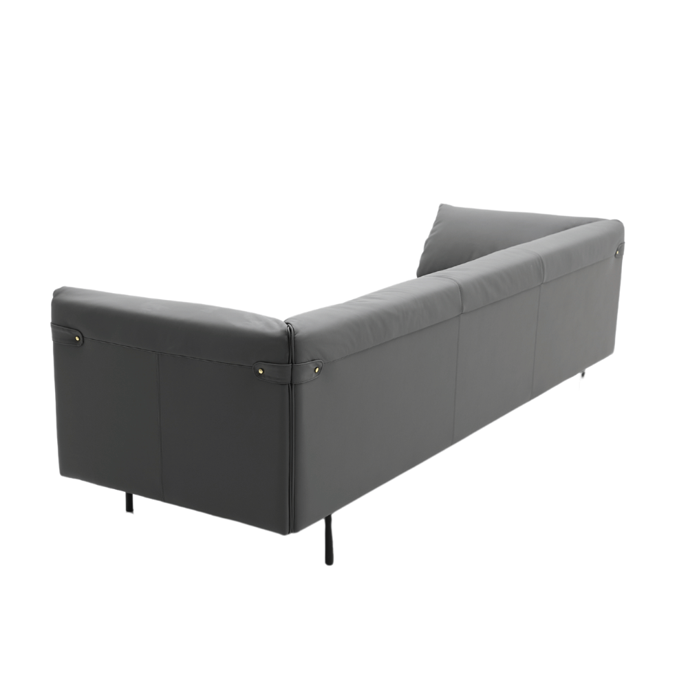 Alma Three Seater Luxury Leather Lounge Sofa