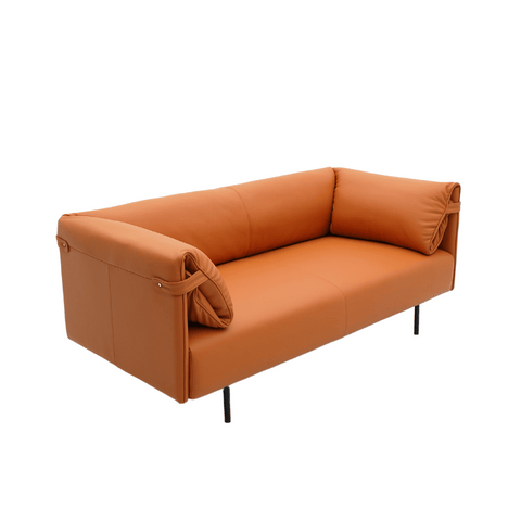 Alma Two Seater Luxury Leather Lounge Sofa