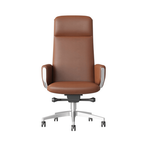 Almond High Back Office Leather Executive Chair