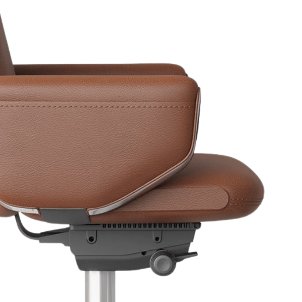 Almond High Back Office Leather Executive Chair