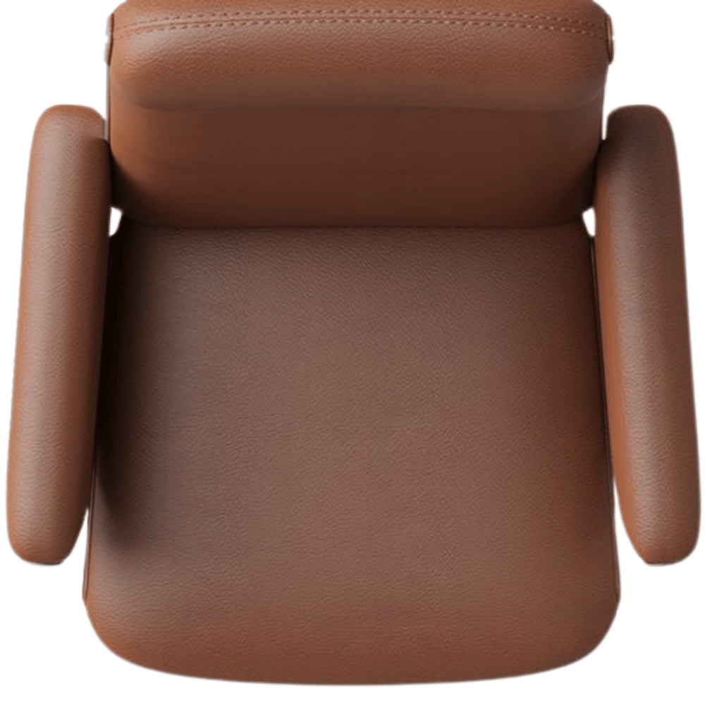 Almond-M Mid Back Office Leather Executive Chair