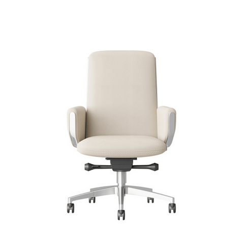 Almond-M Mid Back Office Leather Executive Chair