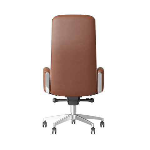 Almond High Back Office Leather Executive Chair