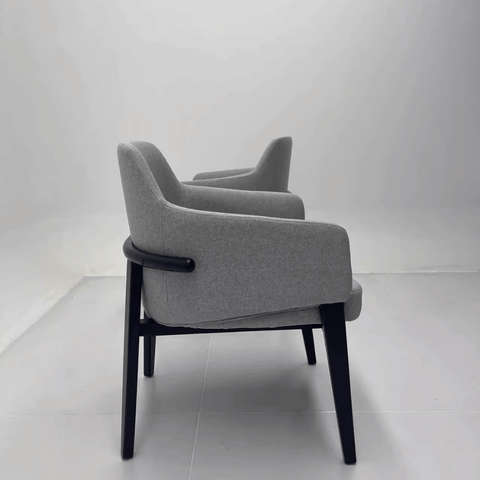 Alva Modern Fabric Upholstered Dining Room Armchair