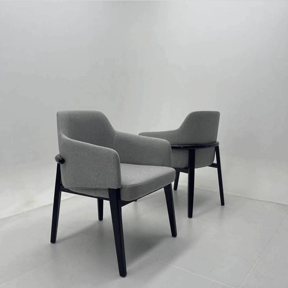 Alva Modern Fabric Upholstered Dining Room Armchair