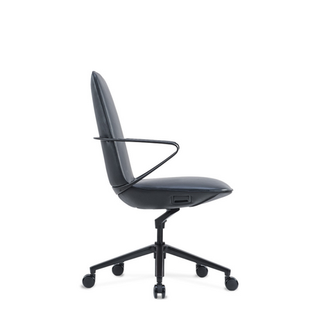 Amola-M Mid Back Genuine Leather Executive Chair - Gavisco Office Furniture