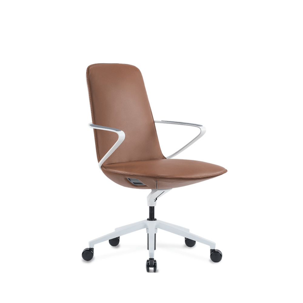 Amola-M Mid Back Genuine Leather Executive Chair - Gavisco Office Furniture