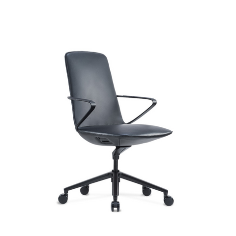 Amola-M Mid Back Genuine Leather Executive Chair - Gavisco Office Furniture