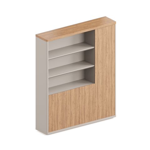 Anders-B Executive Office Wooden Open Display Shelf Cabinet