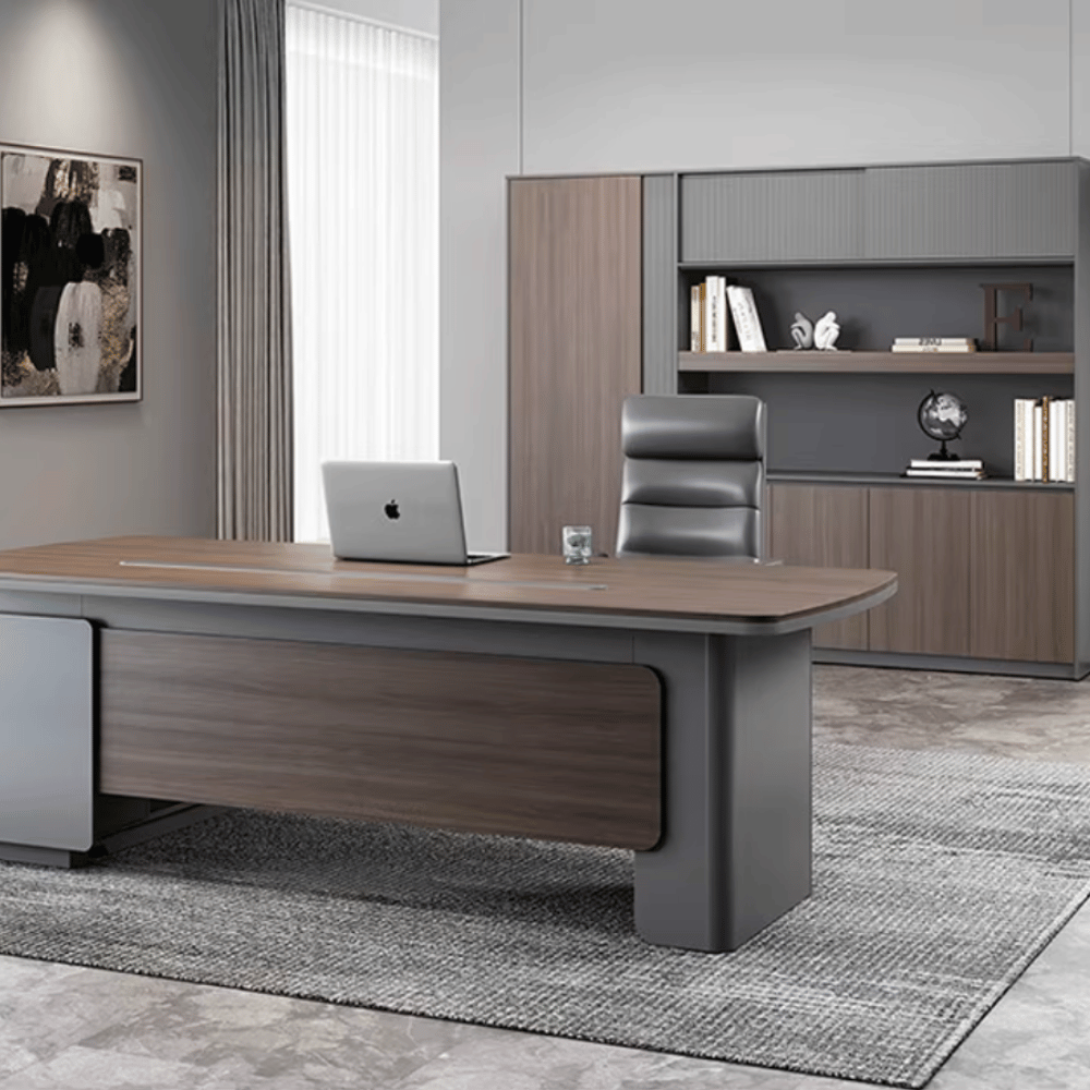 Anders-C Executive Office Wooden Open Display Shelf Cabinet