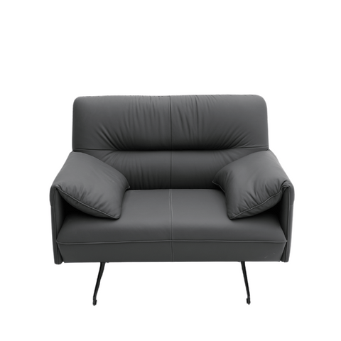 Antohn Single Seater Luxury Leather Lounge Sofa