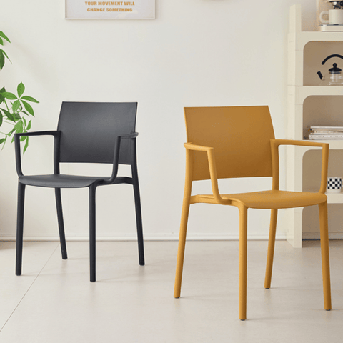 Ara-B Stackable Plastic Chair with Armrest