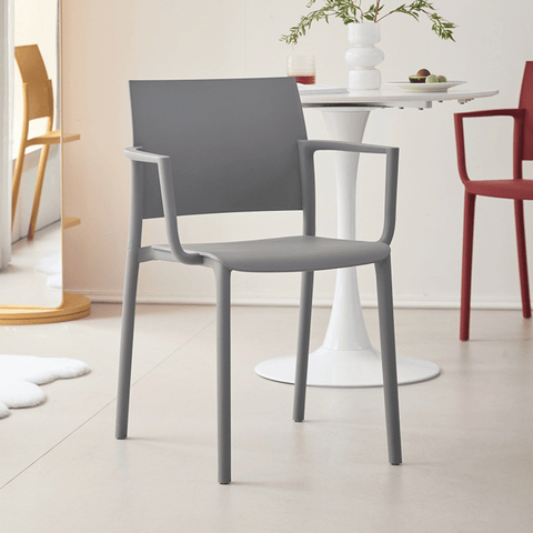 Ara-B Stackable Plastic Chair with Armrest
