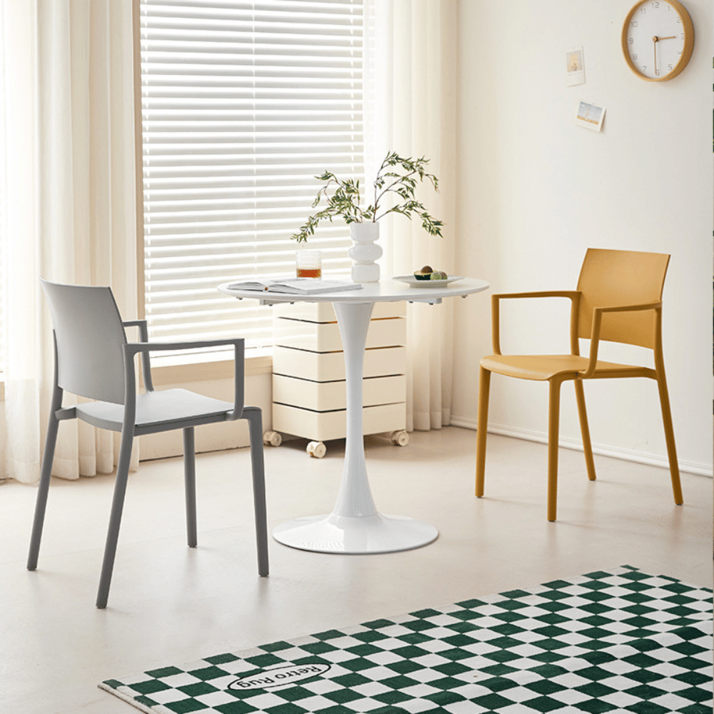 Ara-B Stackable Plastic Chair with Armrest