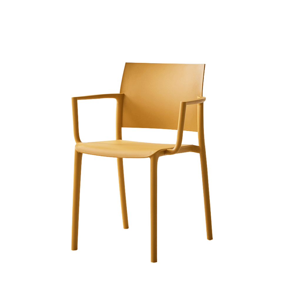 Ara-B Stackable Plastic Chair with Armrest