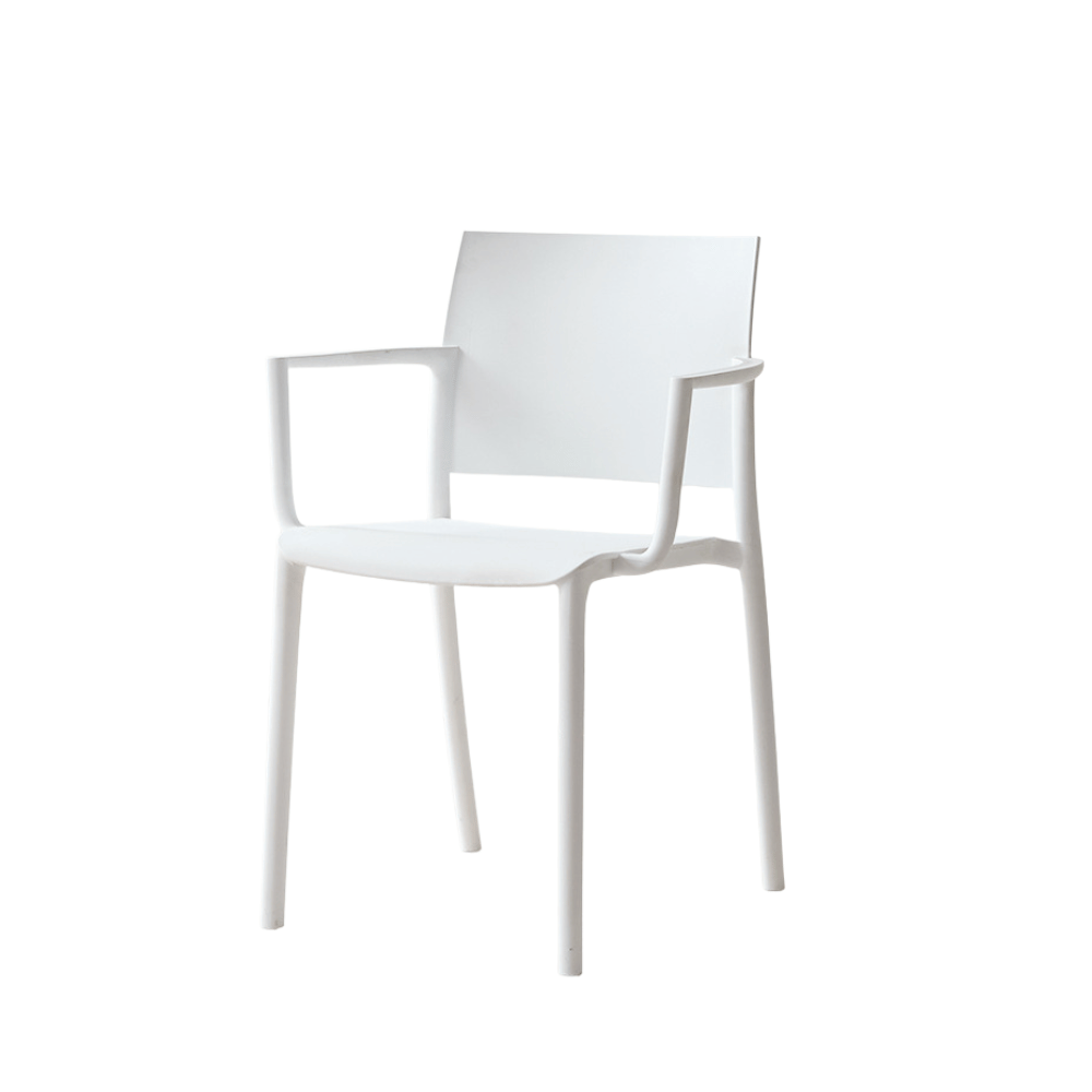 Ara-B Stackable Plastic Chair with Armrest