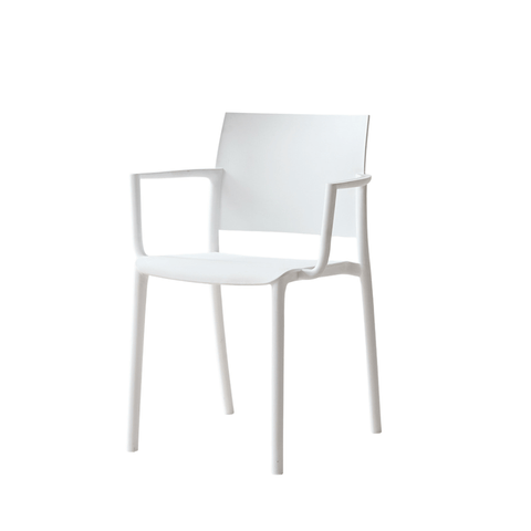 Ara-B Stackable Plastic Chair with Armrest