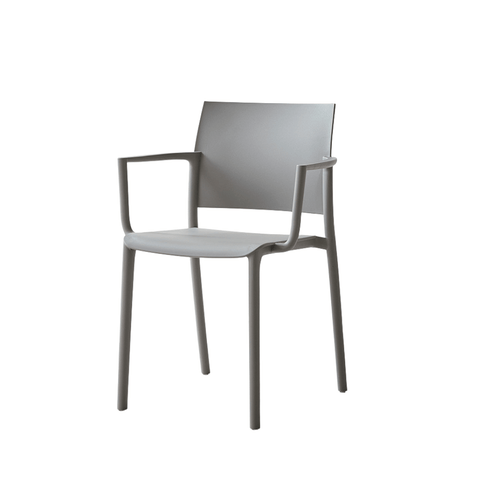 Ara-B Stackable Plastic Chair with Armrest