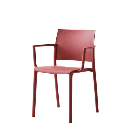Ara-B Stackable Plastic Chair with Armrest