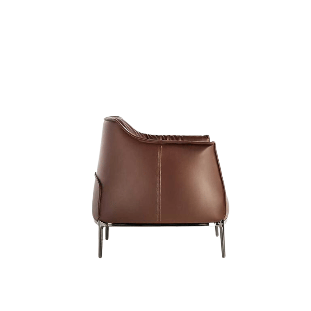 Archibald Single Seater Modern Italian Leather Lounge Sofa Armchair