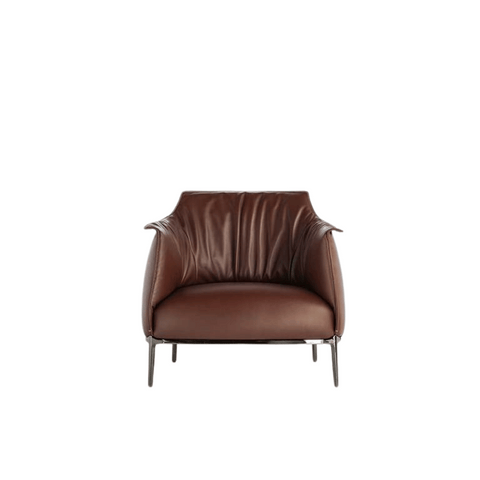 Archibald Single Seater Modern Italian Leather Lounge Sofa Armchair