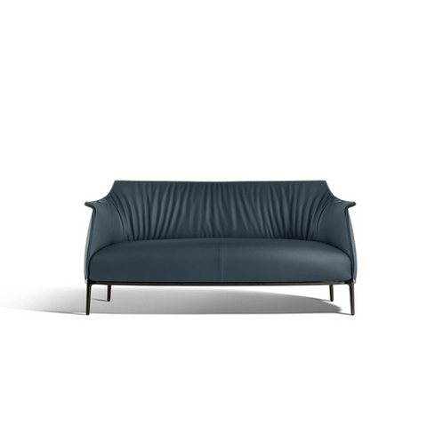 Archibald Two Seater Modern Italian Leather Lounge Sofa