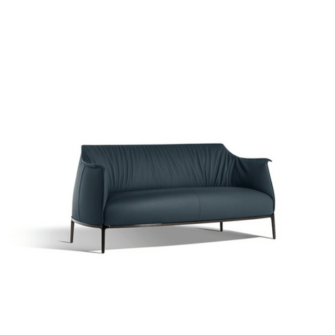 Archibald Two Seater Modern Italian Leather Lounge Sofa