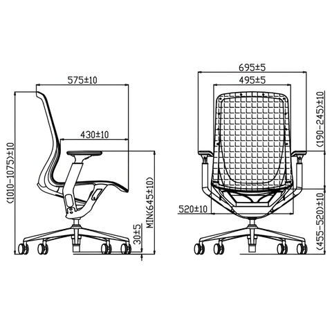 Aria High Back Mesh Ergonomic Office Chair - Gavisco Office Furniture