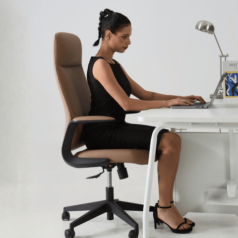 Ark High Back Office Leather Executive Chair